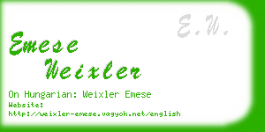 emese weixler business card